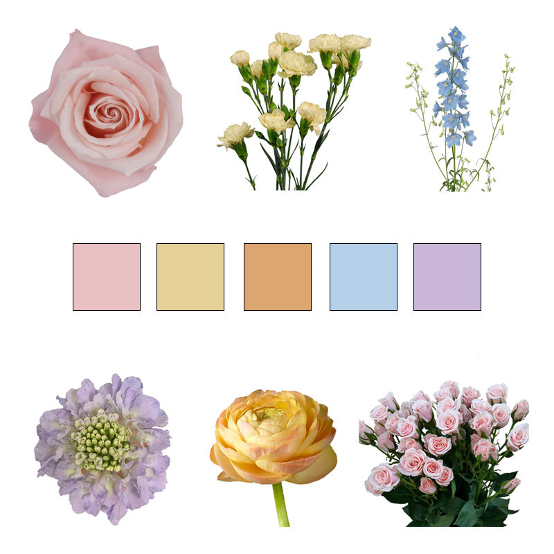 Dreamy Pastels Combo – Kukka Flowers